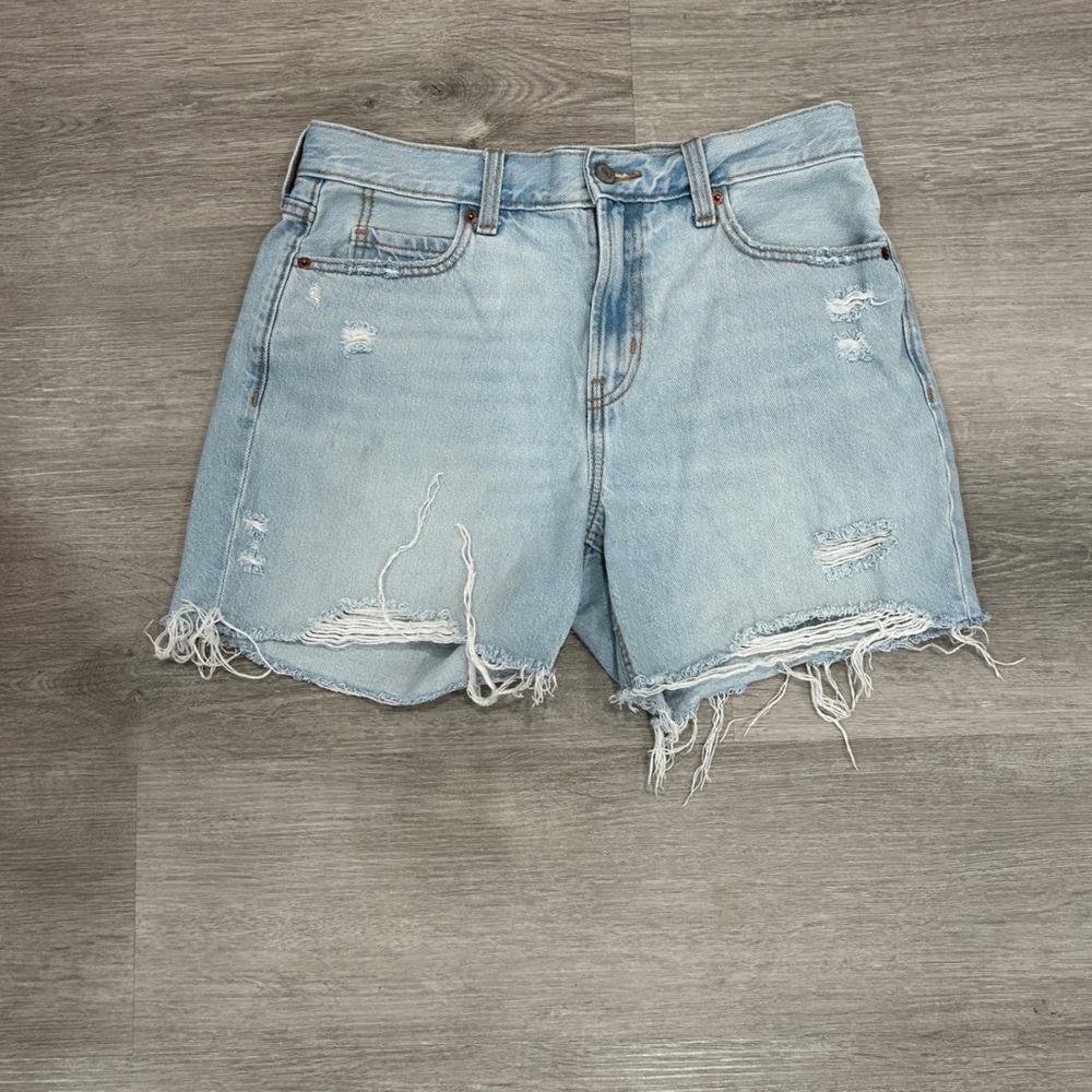 Old Navy Light Blue Distressed Jean Shorts